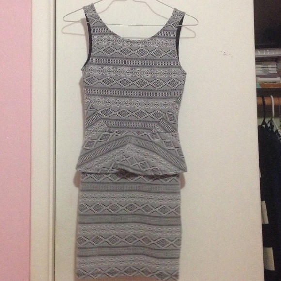 H&M peplum tribal dress.