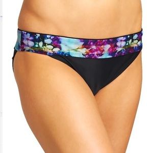 Athleta Floral Fade Banded bikini bottoms