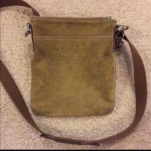 Coach suede cross body