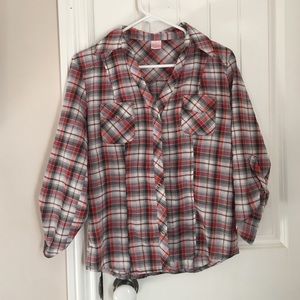 Plaid blouse