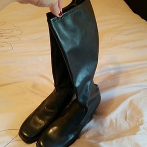 Black tall boots