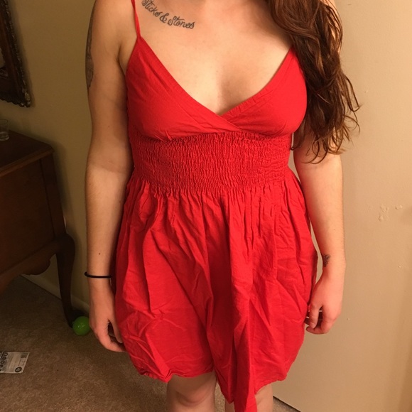 Red sundress