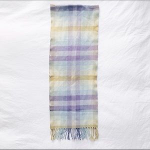 Cashmere Colorblock Plaid Scarf from England