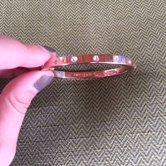 Kate Spade Rose Gold Crystal Studded Bracelet