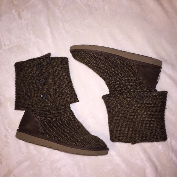 UGG® "Classic Cardy" Knit Boots