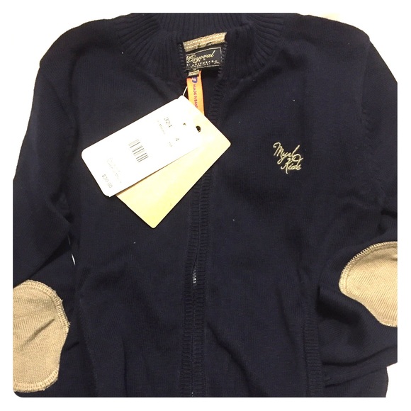 Zip up Sweater with arm Patch