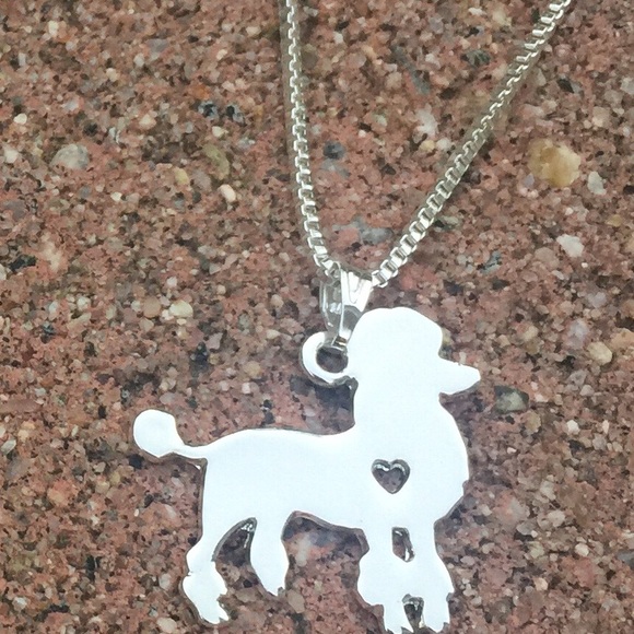 🏷B4G1 • LAST • Silver Poodle Necklaces