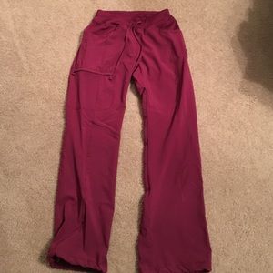 Cherokee Infinity wine colored scrub set