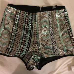 Forever 21 shiny shorts