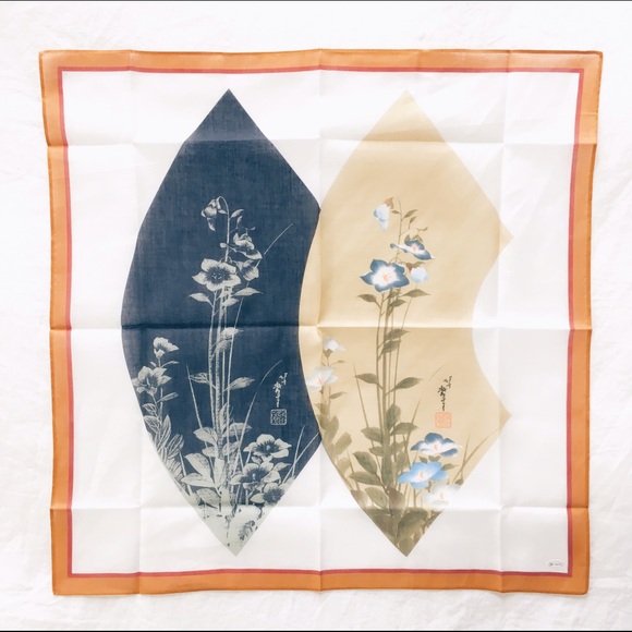 Bellflower Tenugui / Scarf from Japan