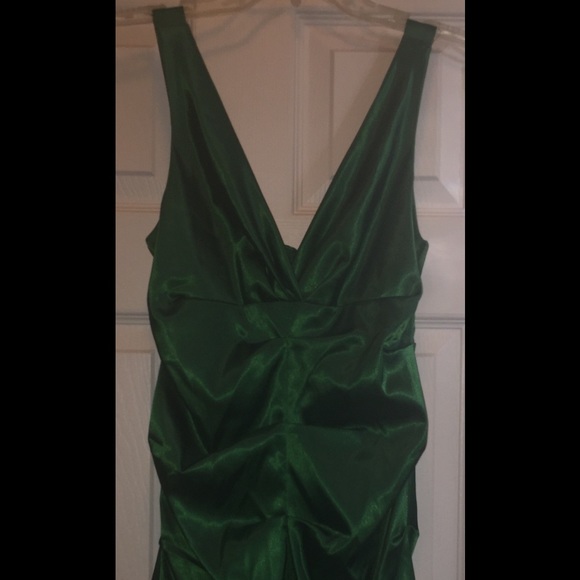 Green cocktail dress