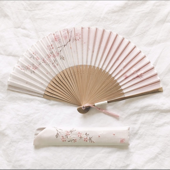 Cherry Blossom Folding Hand Fan from Japan