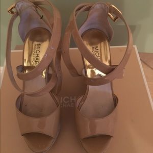 Michael Kors Gabriela Nude Wedges