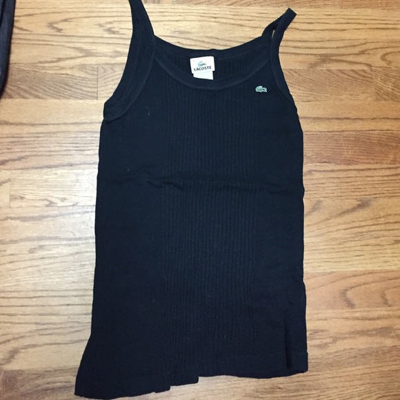 Black Lacoste tank top