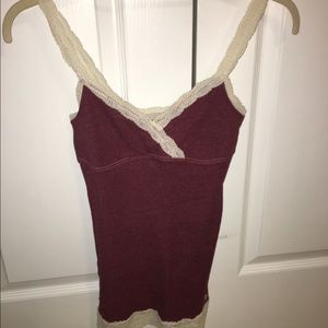 Maroon Abercrombie camisole
