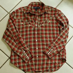 Ralph Lauren Western vintage flannel shirt
