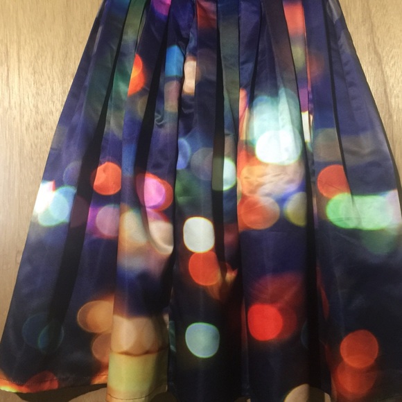 Multicolor midi skirt