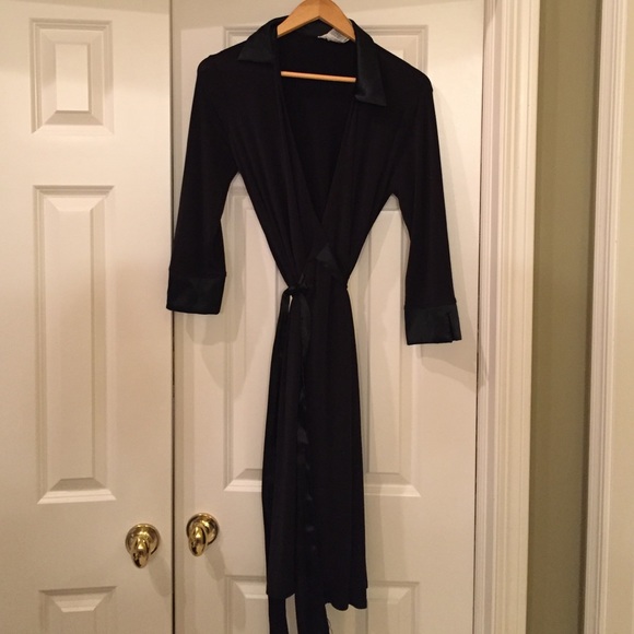 Black wrap dress