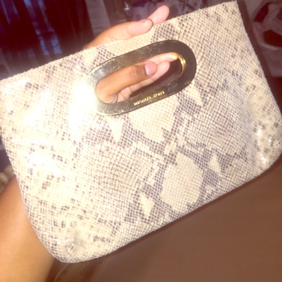 Michael Kors snakeskin handbag