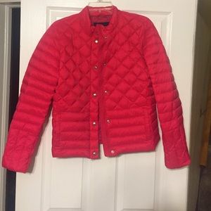Pink down jacket