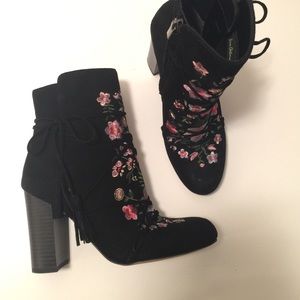 Sam Edelman embroidered booties