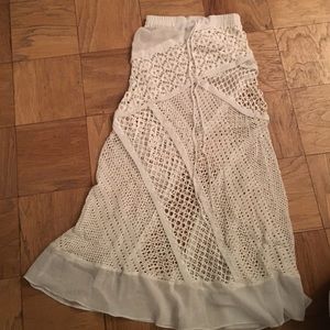 Nanette Lepore crochet knit/sheer cover up