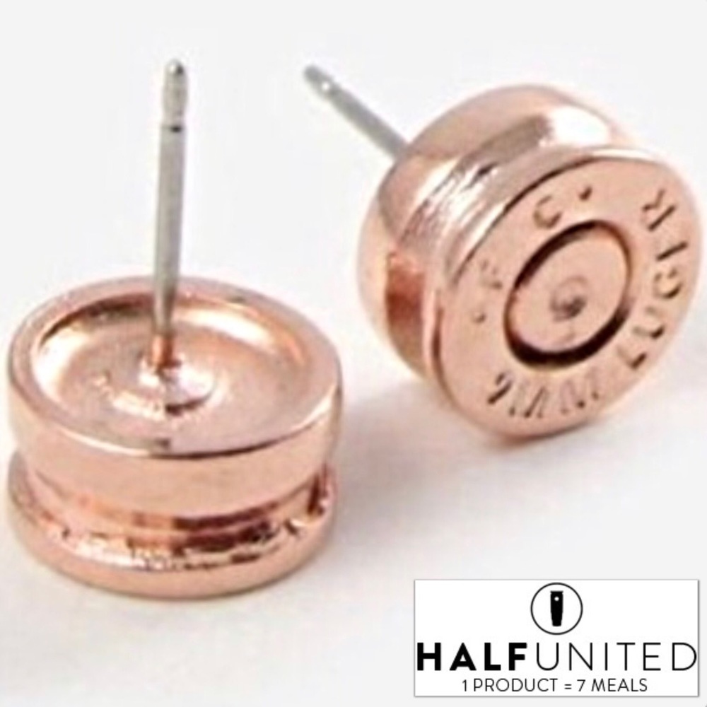 ❤️⭐️⭐️⭐⭐️️⭐Last 1!BULLET EARRINGS 🆕halfunited.com - Picture 1 of 4