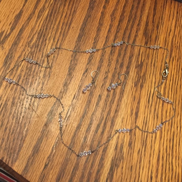 Matching Necklace & pierced earrings