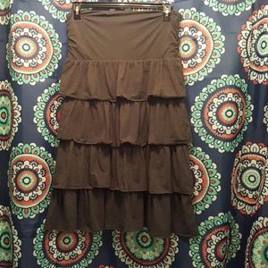 Ruffled black skirt!