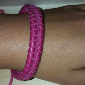 Hand-made leather bracelet