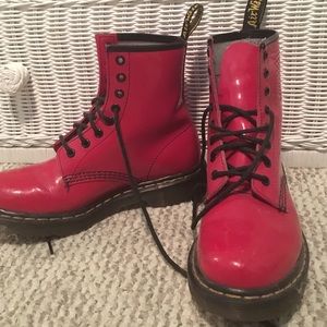Red Patent Dr. Martens