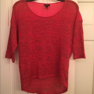 Orange quarter length blouse