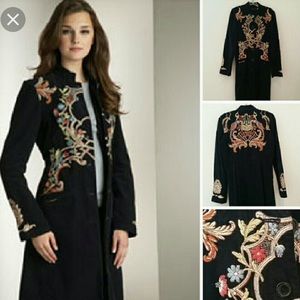 Johnny Was Black Cordoroy Jacket