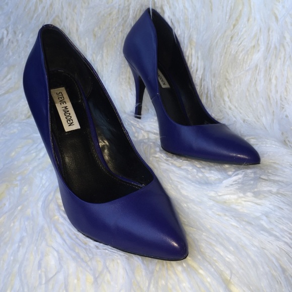 Steve Madden Blue Heels
