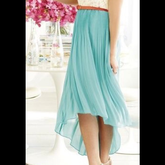 Lauren Conrad Hi-Low Pleated Skirt