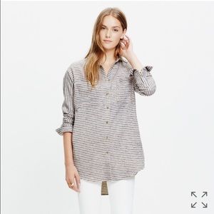 Madewell flannel sunday shirt in stripe
