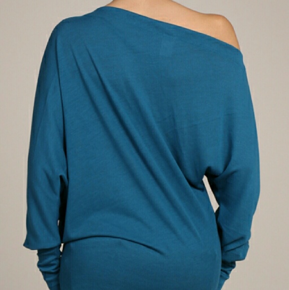 *LAST 1- Off shoulder Tunic w/Dolman Sleeve - Picture 3 of 3