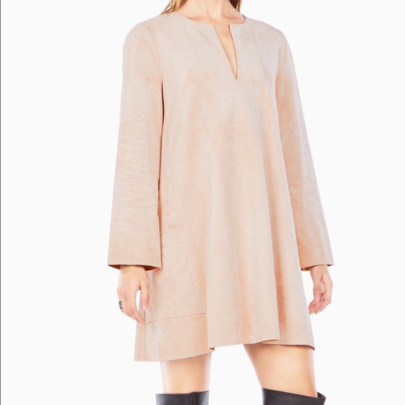 BCBG Beritt Faux-Suede Dress