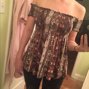 off the shoulder blouse