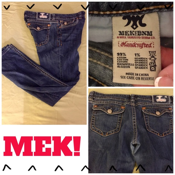 mek jeans size chart