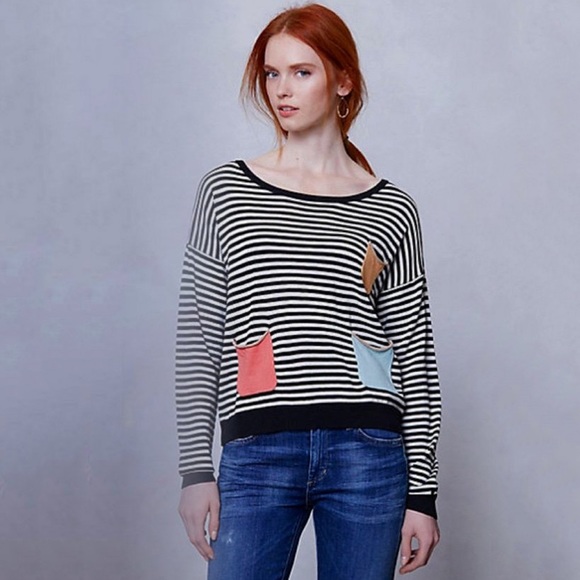 Anthropologie Fruit Stripe Pullover Julienne Knit