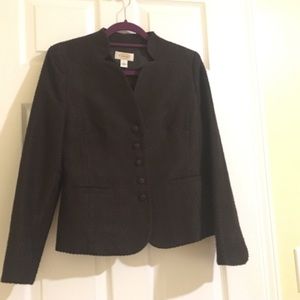 Talbots blazer -Dark brown Sz 4-8
