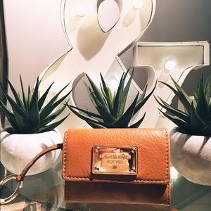 Michael Kors Brown Key Cles Coin Wallet