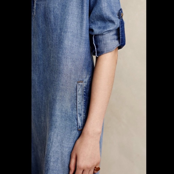 Anthropologie Dresses - Anthropologie Cloth & Stone Denim Tunic Dress Anthropologie Dresses - Anthropologie Cloth & Stone Denim Tunic Dress