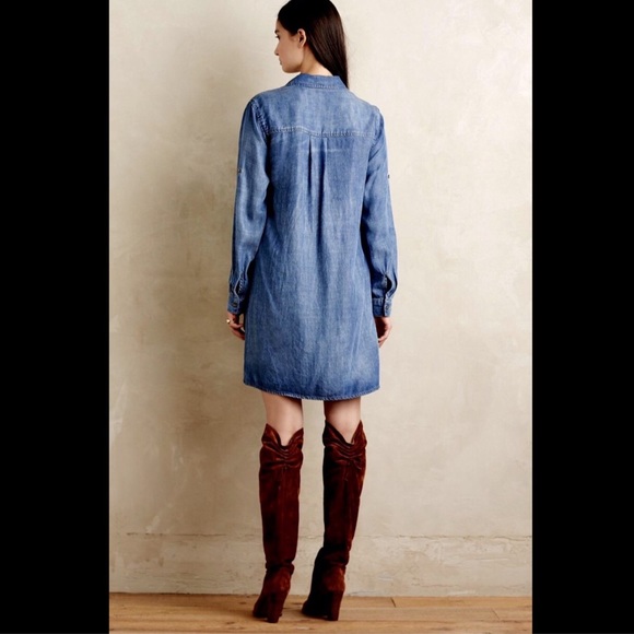 Anthropologie Dresses - Anthropologie Cloth & Stone Denim Tunic Dress Anthropologie Dresses - Anthropologie Cloth & Stone Denim Tunic Dress