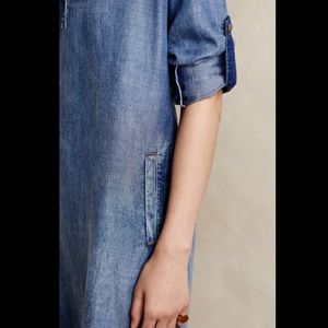 Anthropologie Dresses - Anthropologie Cloth & Stone Denim Tunic Dress Anthropologie Dresses - Anthropologie Cloth & Stone Denim Tunic Dress