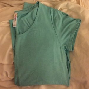 Lularoe classic tee light robins eggs blue