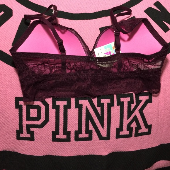 SALE⚡️NEW SIZES✨VS PINK TROPICAL LACE BRA - Picture 3 of 4