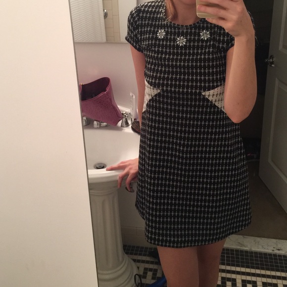 Zara W&B babydoll dress