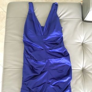 Nicole Miller royal blue cocktail dress